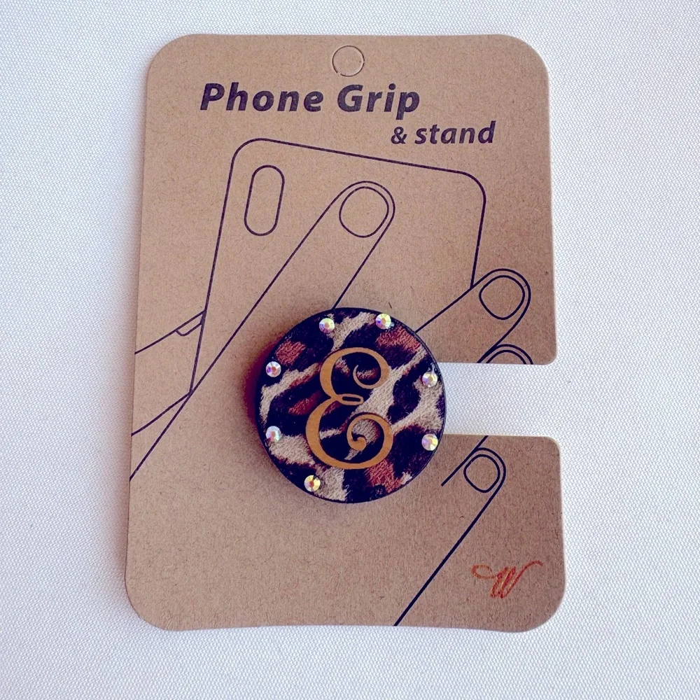 Leopard Print Phone Grip & Stand